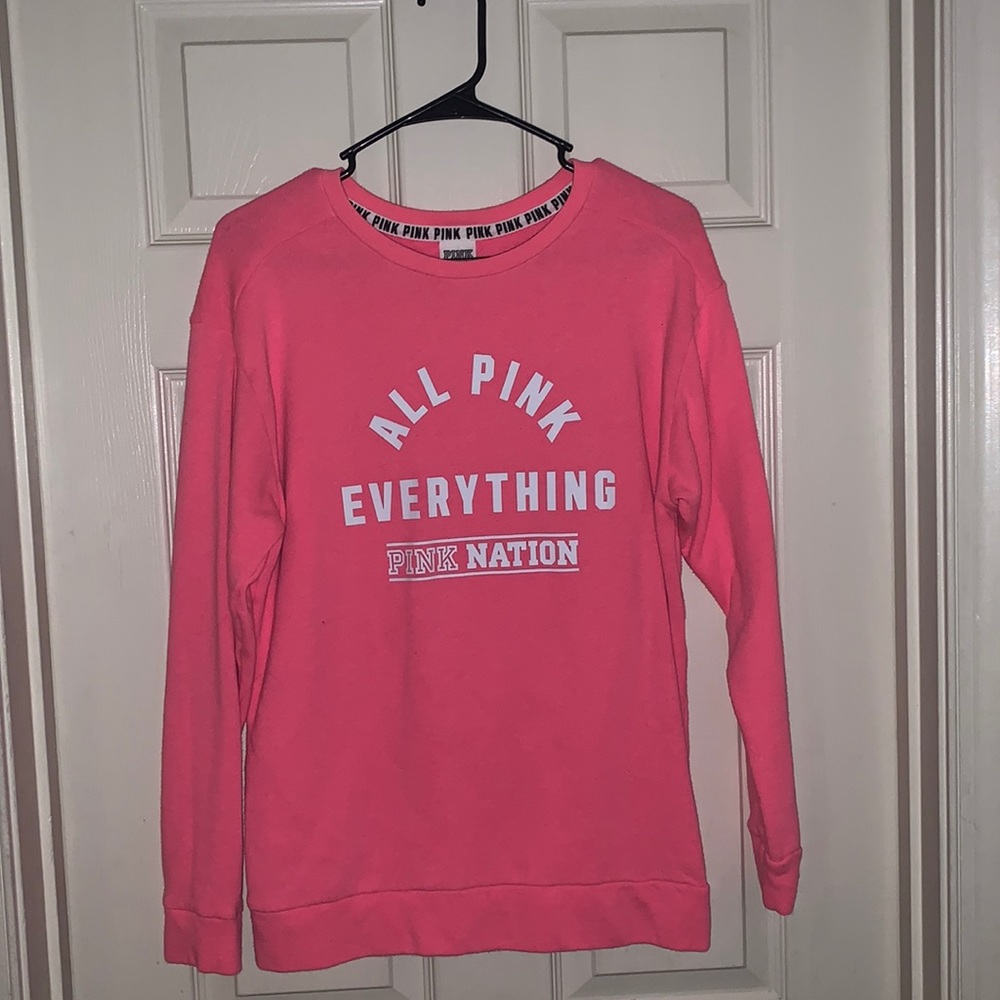 PINK Nation Oversized Long Sleeve Sweatshirt